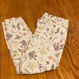 Floral print pants
